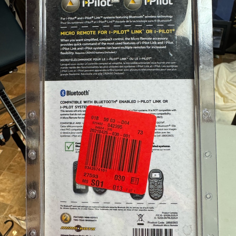 Minn Kota Micro Remote - Black - Picture 2 of 2